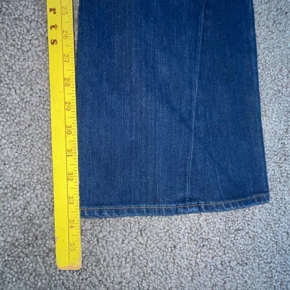 TRUE RELIGION JOEY TWISTED LEG LOW RISE BELL BOTTOm JEANS - MADE IN USA -27 TALL - Picture 15 of 16